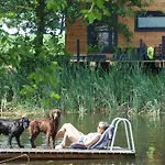 Tinyhouse Mit Fasssauna, Alleinlage Direkt Am Naturteich, Grosse Terrasse - Naehe Saechsische Schweiz Und Dresden - Bestprice Hébergement de vacances Großharthau