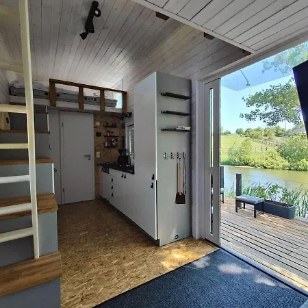 Tinyhouse Mit Fasssauna, Beste Alleinlage Direkt Am Naturteich, Grosse Terrasse - Naehe Saechsische Schweiz Und Dresden - Bestprice *