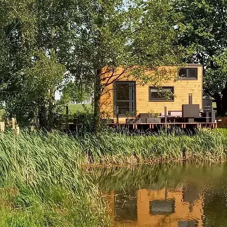 Tinyhouse Mit Fasssauna, Beste Alleinlage Direkt Am Naturteich, Grosse Terrasse - Naehe Saechsische Schweiz Und Dresden - Bestprice Holiday home