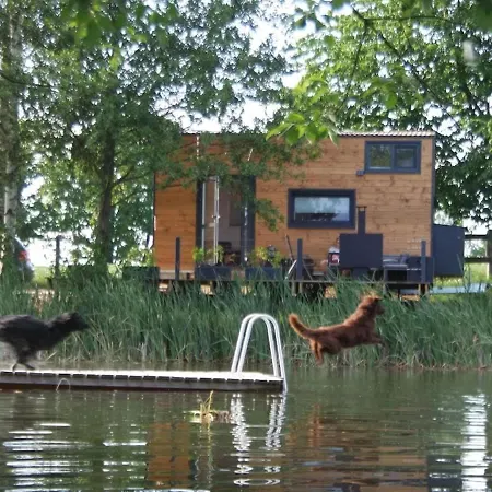 Tinyhouse Mit Fasssauna, Beste Alleinlage Direkt Am Naturteich, Grosse Terrasse - Naehe Saechsische Schweiz Und Dresden - Bestprice Holiday home