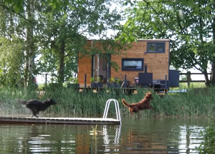 Tinyhousebeidresden Mit Fasssauna Klein Aber Fein, Alleinlage Direkt Am Naturteich, Grosse Terrasse - Naehe Saechsische Schweiz Und Dresden Holiday home